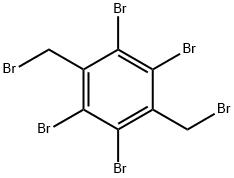 1,2,4,5-テトラブロモ-3,6-ビス(ブロモメチル)ベンゼン 化学構造式