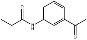 N-(3-乙酰基苯基)丙酰胺,39569-28-3,结构式