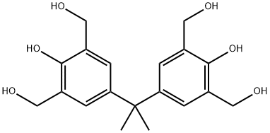 4-[2-[4-羟基-3,5-二(羟基甲基)苯基]丙-2-基]-2,6-二(羟基甲基)苯酚,3957-22-0,结构式