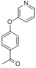 1-[4-(pyridin-3-yloxy)phenyl]ethan-1-one Structure