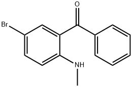 (5-BROMO-2-METHYLAMINO-PHENYL)-PHENYL-METHANONE Struktur
