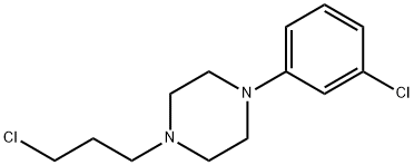 1-(3-氯苯基)-4-(3-氯丙基)哌嗪,39577-43-0,结构式