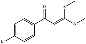 1-(4-BROMO-PHENYL)-3,3-BIS-METHYLSULFANYL-PROPENONE Struktur