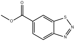 1,2,3-ベンゾチアジアゾール-6-カルボン酸メチル 化学構造式