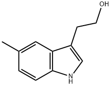 2-(5-甲基-1H-吲哚-3-基)乙烷-1-醇, 39595-23-8, 结构式