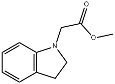 2-(吲哚啉-1-基)乙酸甲酯, 39597-68-7, 结构式