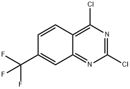 2,4-二氯-7-三氟甲基喹唑啉,396-02-1,结构式