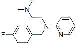 2-[N-(p-Fluorobenzyl)-N-(2-dimethylaminoethyl)amino]pyridine Structure