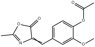 4-[[4-(Acetyloxy)-3-methoxyphenyl]methylene]-2-methyloxazol-5(4H)-one Structure