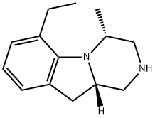 Pyrazino[1,2-a]indole, 6-ethyl-1,2,3,4,10,10a-hexahydro-4-methyl-, (4R,10aS)- (9CI) Structure