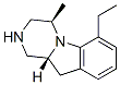Pyrazino[1,2-a]indole, 6-ethyl-1,2,3,4,10,10a-hexahydro-4-methyl-, (4R,10aR)- (9CI) Struktur