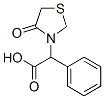3-Thiazolidineacetic  acid,  4-oxo--alpha--phenyl- Struktur