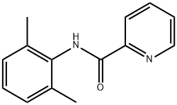 N-(2,6-二甲基苯基)-2-吡啶甲酰胺 结构式
