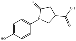 1-(4-羟基-苯基)-5-氧代-吡咯烷-3-羧酸, 39629-88-4, 结构式
