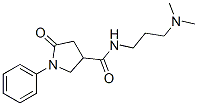 N-(3-Dimethylaminopropyl)-2-oxo-1-phenyl-4-pyrrolidinecarboxamide Structure