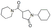 1-Cyclohexyl-4-(piperidinocarbonyl)pyrrolidin-2-one Struktur