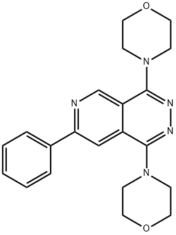 1,4-dimorpholino-7-phenylpyrido(3,4-d)pyridazine Structure