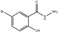 5-溴-2-羟基-苯甲酰肼, 39635-10-4, 结构式