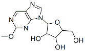2-(hydroxymethyl)-5-(2-methoxypurin-9-yl)oxolane-3,4-diol 结构式