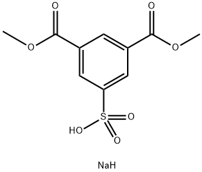 1,3-苯二甲酸二甲酯-5-磺酸钠 结构式