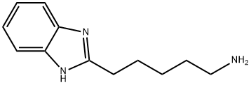 1H-苯并咪唑-2-戊胺,39650-63-0,结构式