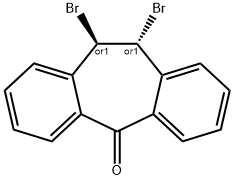 10,11-DIBROMO-10,11-DIHYDRO-5H-DIBENZO[A,D]CYCLOHEPTEN-5-ONE Struktur
