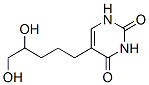 5-(4',5'-dihydroxypentyl)uracil 结构式