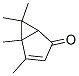 Bicyclo[3.1.0]hex-3-en-2-one, 4,5,6,6-tetramethyl-, (-)- (9CI) Structure