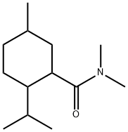 2-(isopropyl)-N,N,5-trimethylcyclohexanecarboxamide 结构式