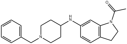 1-ACETYL-N-(1-BENZYLPIPERIDIN-4-YL)-INDOLIN-6-AMINE
 Structure