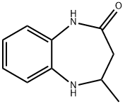 4-メチル-1,3,4,5-テトラヒドロ-2H-1,5-ベンゾジアゼピン-2-オン 化学構造式