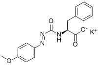 4-METHOXYPHENYLAZOFORMYL-PHE POTASSIUM SALT Structure