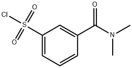 3-(dimethylcarbamoyl)benzene-1-sulfonyl chloride Struktur