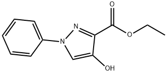 4-羟基-1-苯基-1H-吡唑-3-羧酸乙酯, 39683-24-4, 结构式