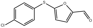 5-(4-氯苯硫基)呋喃-2-甲醛,39689-04-8,结构式
