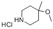 4-methoxy-4-methylpiperidine hydrochloride 化学構造式