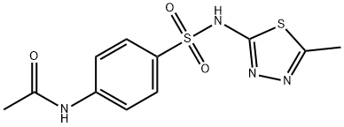 N-[4-[[(5-methyl-1,3,4-thiadiazol-2-yl)amino]sulphonyl]phenyl]acetamide Structure