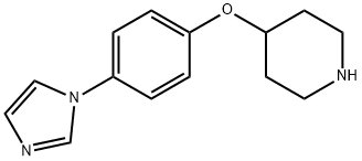 4-(4-(1H-咪唑基-1-基)苯氧基)哌啶 结构式