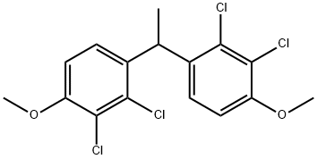 1,1'-Ethylidenebis[2,3-dichloro-4-Methoxy-benzene Struktur