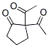 Cyclopentanone, 2,2-diacetyl- (9CI) Structure