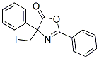 5(4H)-Oxazolone,  4-(iodomethyl)-2,4-diphenyl-,397330-30-2,结构式