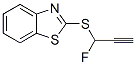 Benzothiazole, 2-[(1-fluoro-2-propynyl)thio]- (9CI) Struktur