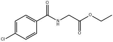 (4-氯苯甲酰基)甘氨酸乙酯,39735-52-9,结构式
