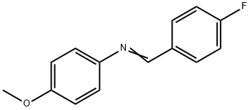 4-甲氧基-N-(4-氟亚苄基)苯胺,39769-08-9,结构式
