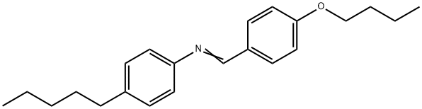 p-丁氧基苄烯-p-戊基苯胺, 39777-05-4, 结构式