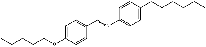 p-Pentyloxybenzylidenep-Hexylaniline Struktur