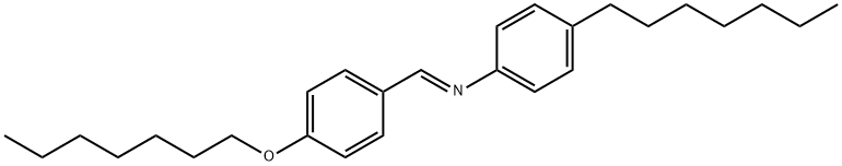 4-HEPTYLOXYBENZYLIDENE 4-HEPTYLANILINE Structure