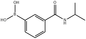 3-(N-异丙基氨基羰基)苯硼酸 结构式
