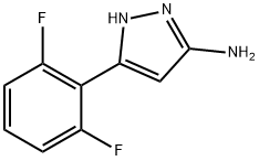 5-(2,6-二氟苯基)-1H-吡唑-3-胺 结构式