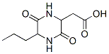 2-Piperazineacetic acid, 3,6-dioxo-5-propyl- (9CI),397847-77-7,结构式